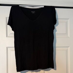 Merona Women's Classic Black Short Sleeve Tee